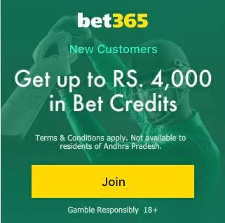 bet365 bonus for India 