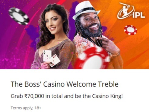 10CRIC Casino Welcome Bonus