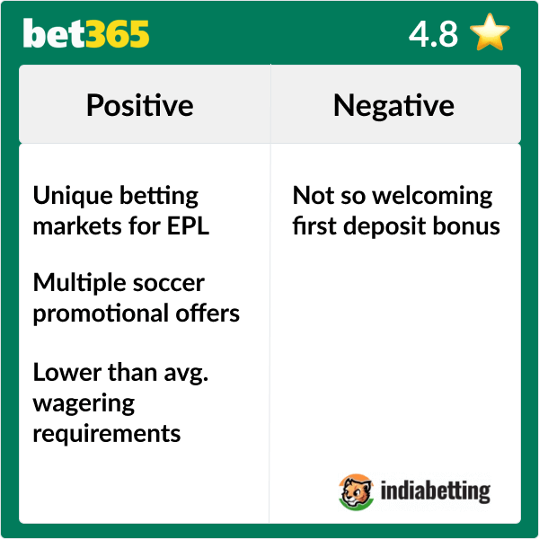 Bet365 Football - EPL Pros and Cons