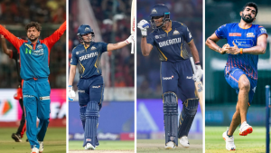 Bumrah’s comeback, top-order brilliance, and Kuldeep’s spin wizardry steal the spotlight in IPL’s latest showdown.