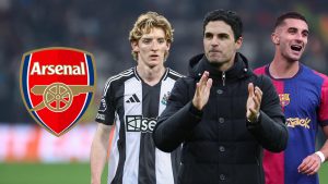Arteta eyes Barcelona star as Arsenal plot £80m raid for Newcastle forward.