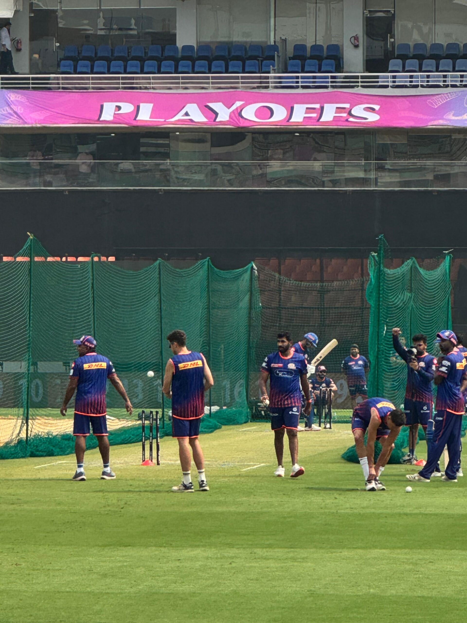 MI’s Jasprit Bumrah Battles Scorching Heat in Intense 40-Minute Bowling Session at Practice