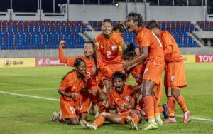 Blue Tigresses make history by clinching their first-ever AFC Women’s Asian Cup spot!